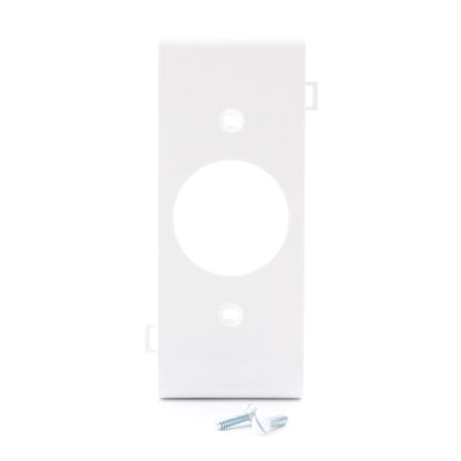Leviton PSC7-W White Sectional Receptacle Nylon Wallplate 1.406" Single Outlet