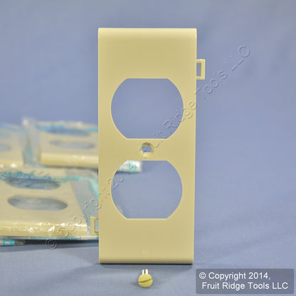 10 Leviton Ivory Receptacle Outlet Center Panel Sectional Nylon Covers PSC8-I