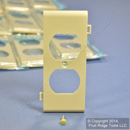 25 Leviton Ivory Duplex Receptacle Center Panel Sectional Nylon Covers PSC8-I