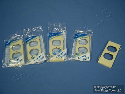 Leviton PSC8-I Ivory 1-Gang Duplex Unbreakable Sectional Wallplate Cover 5pcs