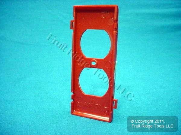 Leviton PSC8-R Red 1-Gang Duplex Outlet Unbreakable Sectional Wallplates 20pcs