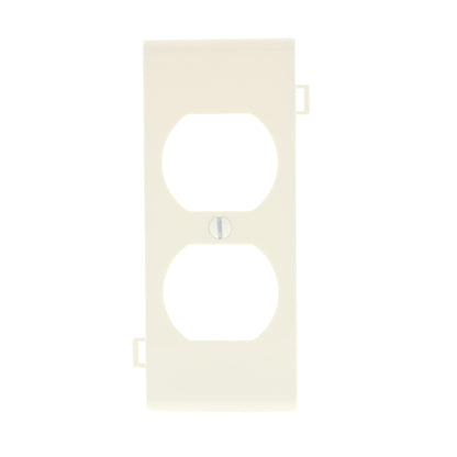 Leviton PSC8-T Light Almond Sectional Receptacle Nylon Wallplate Duplex Cover
