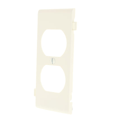 Leviton PSC8-T Light Almond Sectional Receptacle Nylon Wallplate Duplex Cover