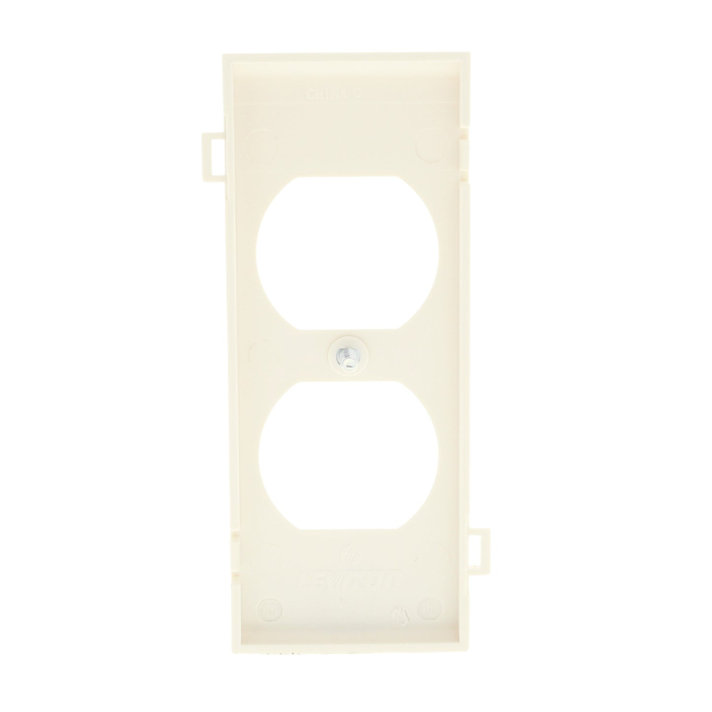 Leviton PSC8-T Light Almond Sectional Receptacle Nylon Wallplate Duplex Cover