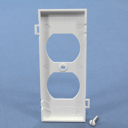 Leviton PSC8-W White Nylon Receptacle Outlet Center Panel Sectional Covers 10pk