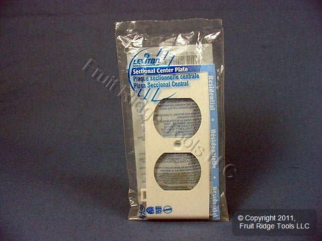 Leviton PSC8-W White 1-Gang Duplex Unbreakable Nylon Sectional Wallplate Cover