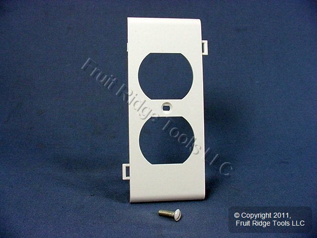 Leviton PSC8-W White 1-Gang Duplex Unbreakable Nylon Sectional Wallplate Cover
