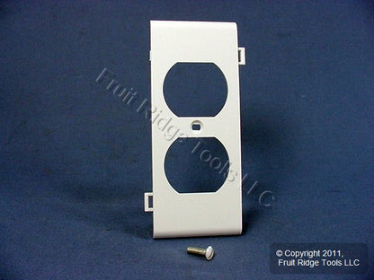 Leviton PSC8-W White 1-Gang Duplex Unbreakable Nylon Sectional Wallplate Cover