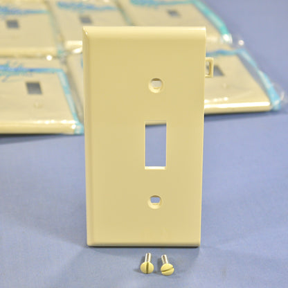 Leviton PSE1-I Ivory 1-Gang Toggle Unbreakable Sectional Wallplate Cover 25pcs