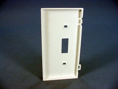 Leviton PSE1-W White 1-Gang Toggle Unbreakable Nylon Sectional Wallplate Cover