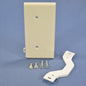 Leviton PSE14-T Lt Almond 1-Gang Blank Unbreakable Sectional Cover Strap Mount