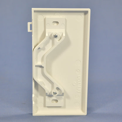 Leviton PSE14-W White 1-Gang Blank Unbreakable Sectional Wallplate Strap Mount