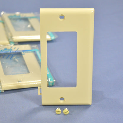 Leviton PSE26-I Ivory 1-Gang Unbreakable Decora Sectional Wallplate Covers 10pcs
