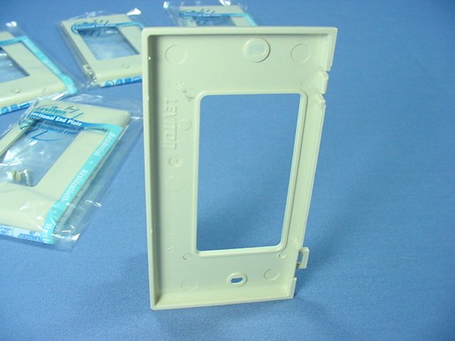 Leviton PSE26-I Ivory 1-Gang Decora Unbreakable Sectional Wallplate Cover 5pcs