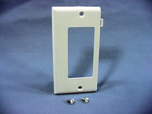 Leviton PSE26-W White 1-Gang Decora Unbreakable Nylon Sectional Wallplate Cover