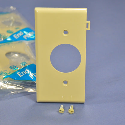 Leviton PSE7-I Ivory 1-Gang 1.406" Outlet Unbreakable Sectional Wallplate 20pcs