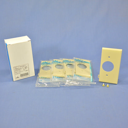 Leviton PSE7-I Ivory End Sectional 1.406" Outlet Receptacle Nylon Wallplate 5pcs