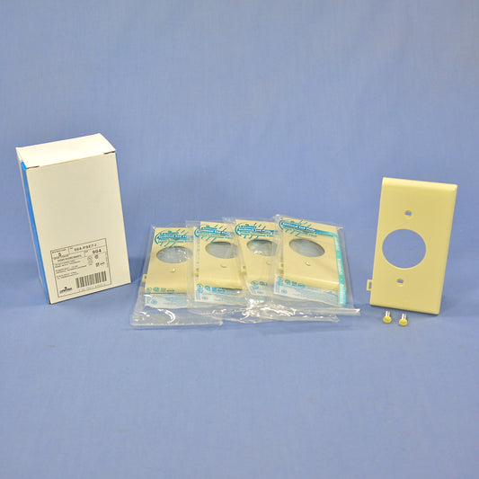 Leviton PSE7-I Ivory End Sectional 1.406" Outlet Receptacle Nylon Wallplate 5pcs