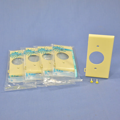 Leviton PSE7-I Ivory End Sectional 1.406" Outlet Receptacle Nylon Wallplate 5pcs