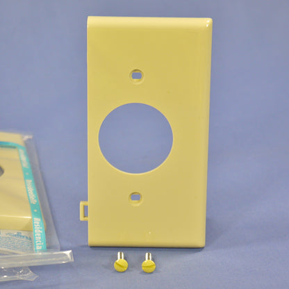 Leviton PSE7-I Ivory End Sectional 1.406" Outlet Receptacle Nylon Wallplate 5pcs