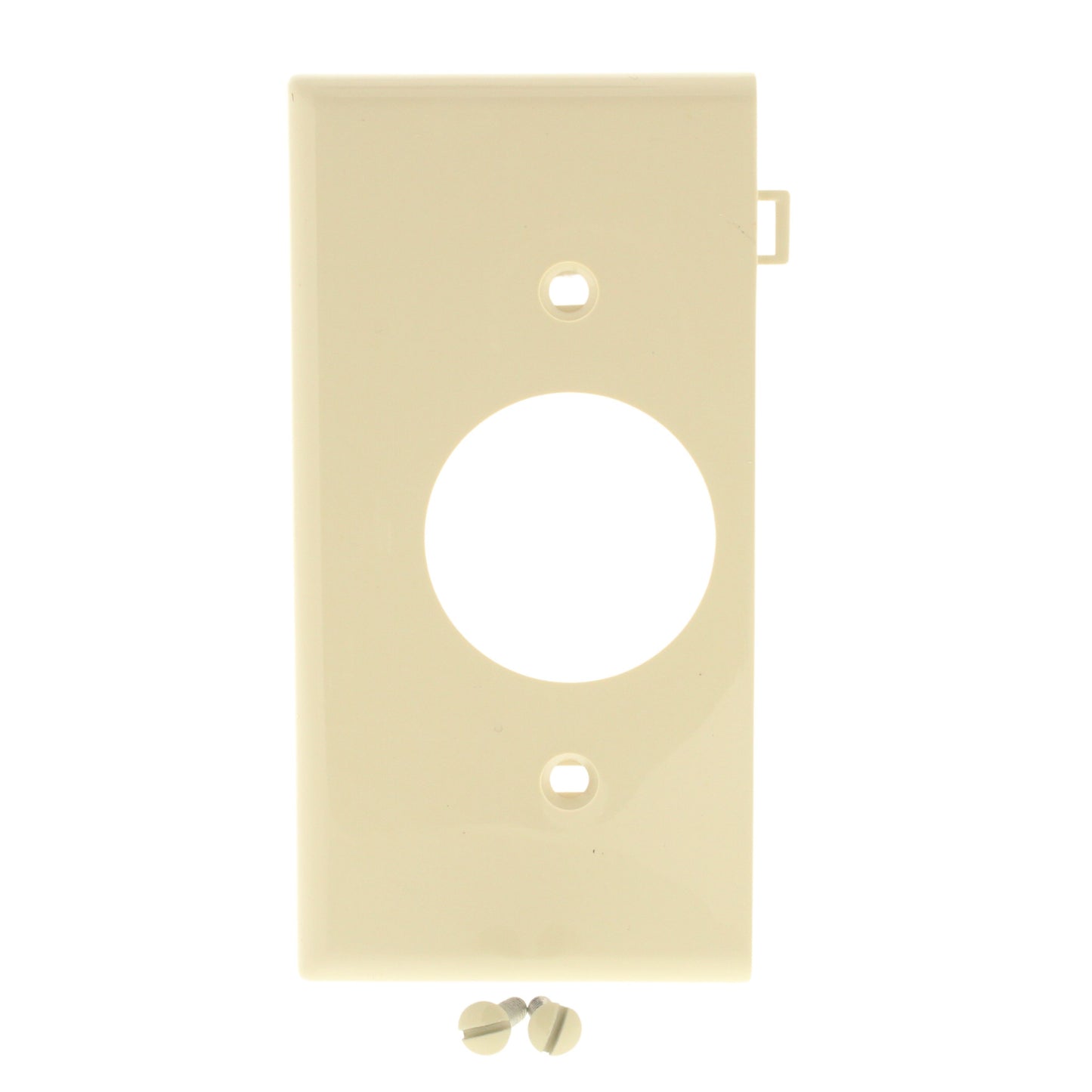 Leviton PSE7-I Ivory End Sectional Receptacle Nylon Wallplate 1.406" Outlet