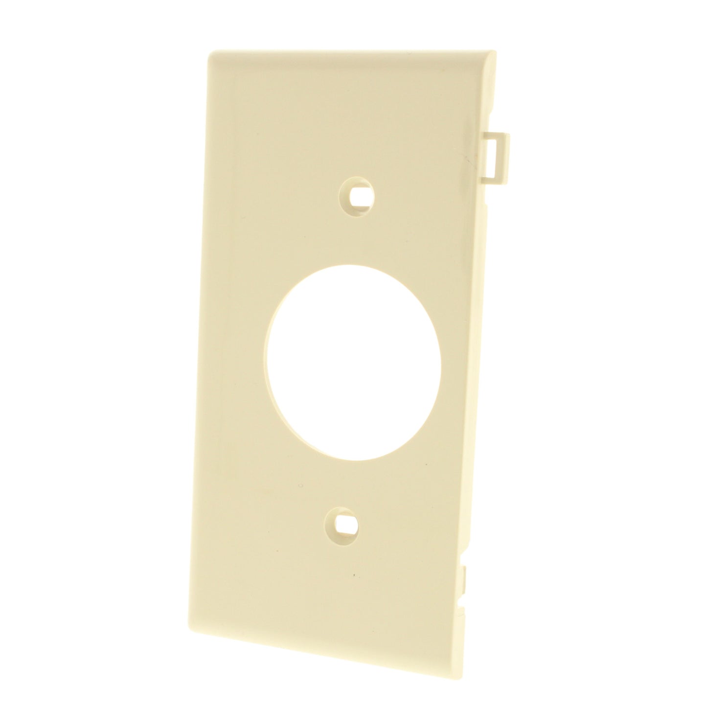 Leviton PSE7-I Ivory End Sectional Receptacle Nylon Wallplate 1.406" Outlet