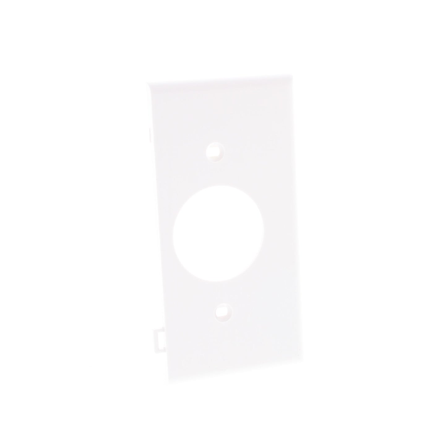 Leviton PSE7-W White End Sectional Receptacle Nylon Wallplate 1.406" Outlet