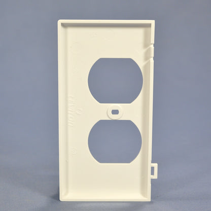 Leviton PSE8-W White 1-Gang Unbreakable Duplex Sectional Wallplate Cover 20-pack
