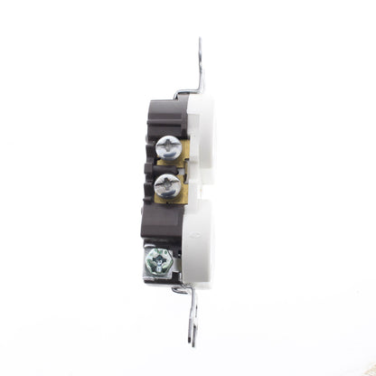 Leviton R320-W White Residential 5-15R Duplex Receptacle Outlet 15A 125V