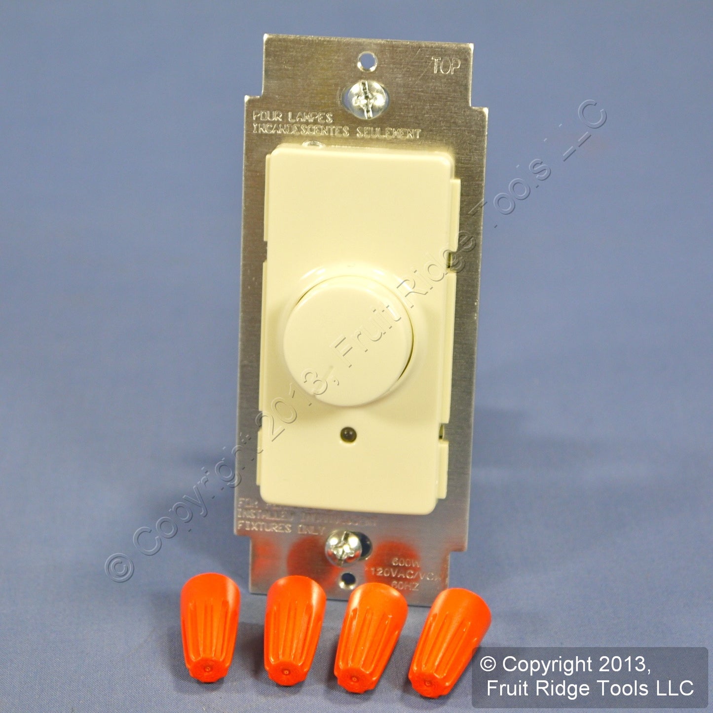 Leviton RPI06-1LA Almond Push On/Off Preset 3-Way Rotary Dimmer Light Switch