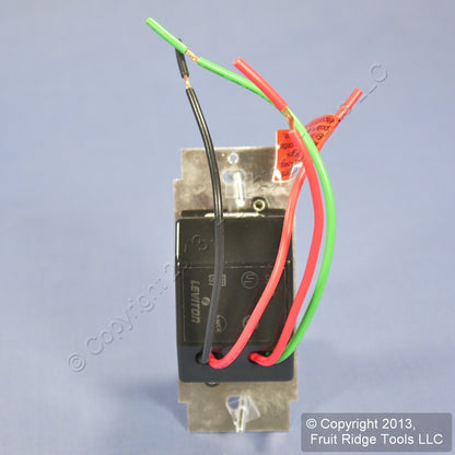 Leviton RPI06-1LA Almond Push On/Off Preset 3-Way Rotary Dimmer Light Switch