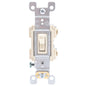 Leviton Ivory Framed Toggle Wall Light Switch Single Pole 15A 120V Bulk RS115-2I