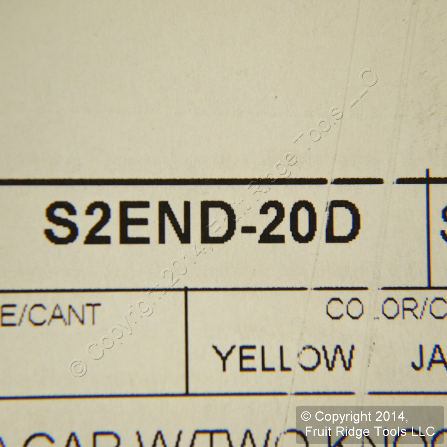 Leviton S2End-20D Yellow Fiber Patch Panel Raceway Duct Conduit 2"x2" End Cap