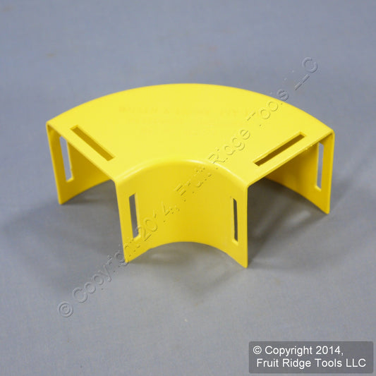 Leviton S2End-20D Yellow Fiber Patch Panel Raceway Duct Conduit 2"x2" 90� Elbow