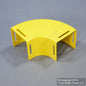 Leviton S2End-20D Yellow Fiber Patch Panel Raceway Duct Conduit 2"x2" 90� Elbow