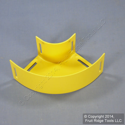 Leviton S2End-20D Yellow Fiber Patch Panel Raceway Duct Conduit 2"x2" 90� Elbow
