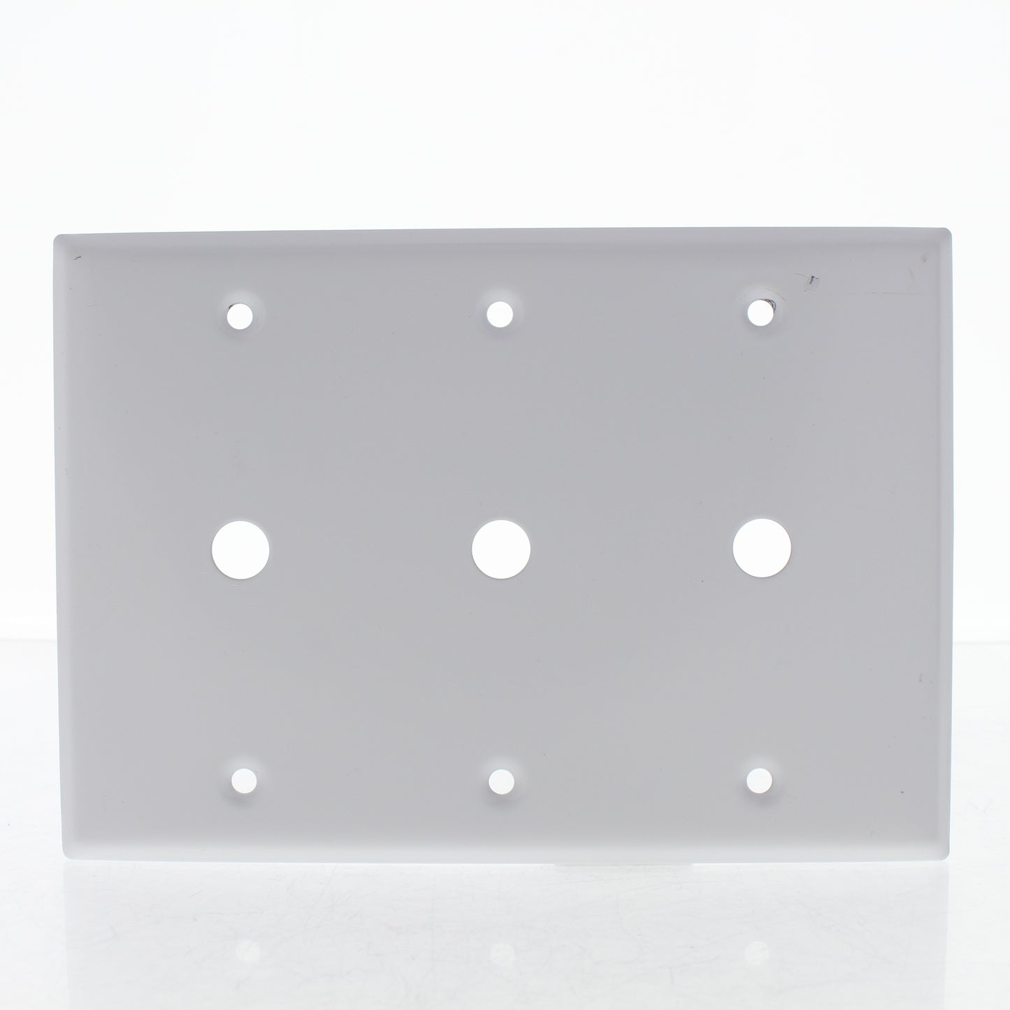 Leviton White Painted Metal 3-Gang Telephone Cable Box Mount Standard Wallplate