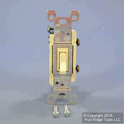 Leviton Ivory Heavy Duty Toggle Wall Light Switch 15A S451-I Carded