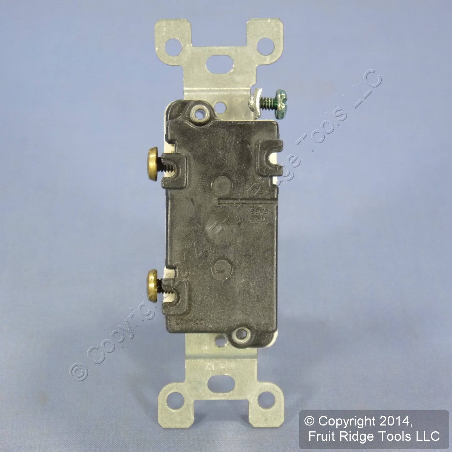 Leviton White Heavy Duty Framed Single Pole Toggle Light Switch 15A S451-W