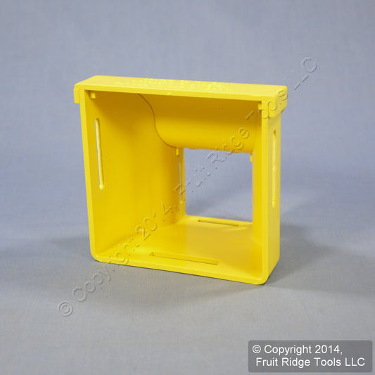 Leviton Yellow Fiber Patch Panel Raceway Reducer 4"x4" to 2"x2" +Cover S4RDR-RDC