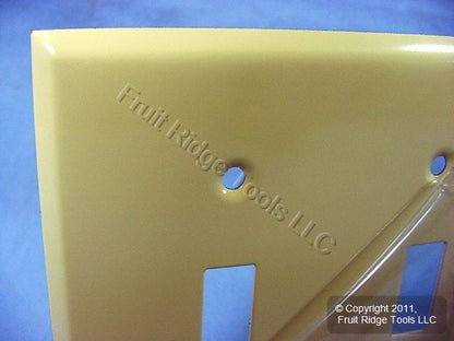 Leviton S603-I Ivory 9-Gang Toggle Switch Painted Metal Standard Wallplate Cover