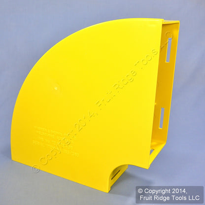Leviton S8HEL-9DC Yellow Fiber Patch Panel Raceway Duct Conduit 4"x8" 90� Elbow