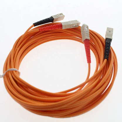 Leviton SCD62-5M Orange 5M 5-Meter Fiber Optic Multi-Mode Connector Cable Wire