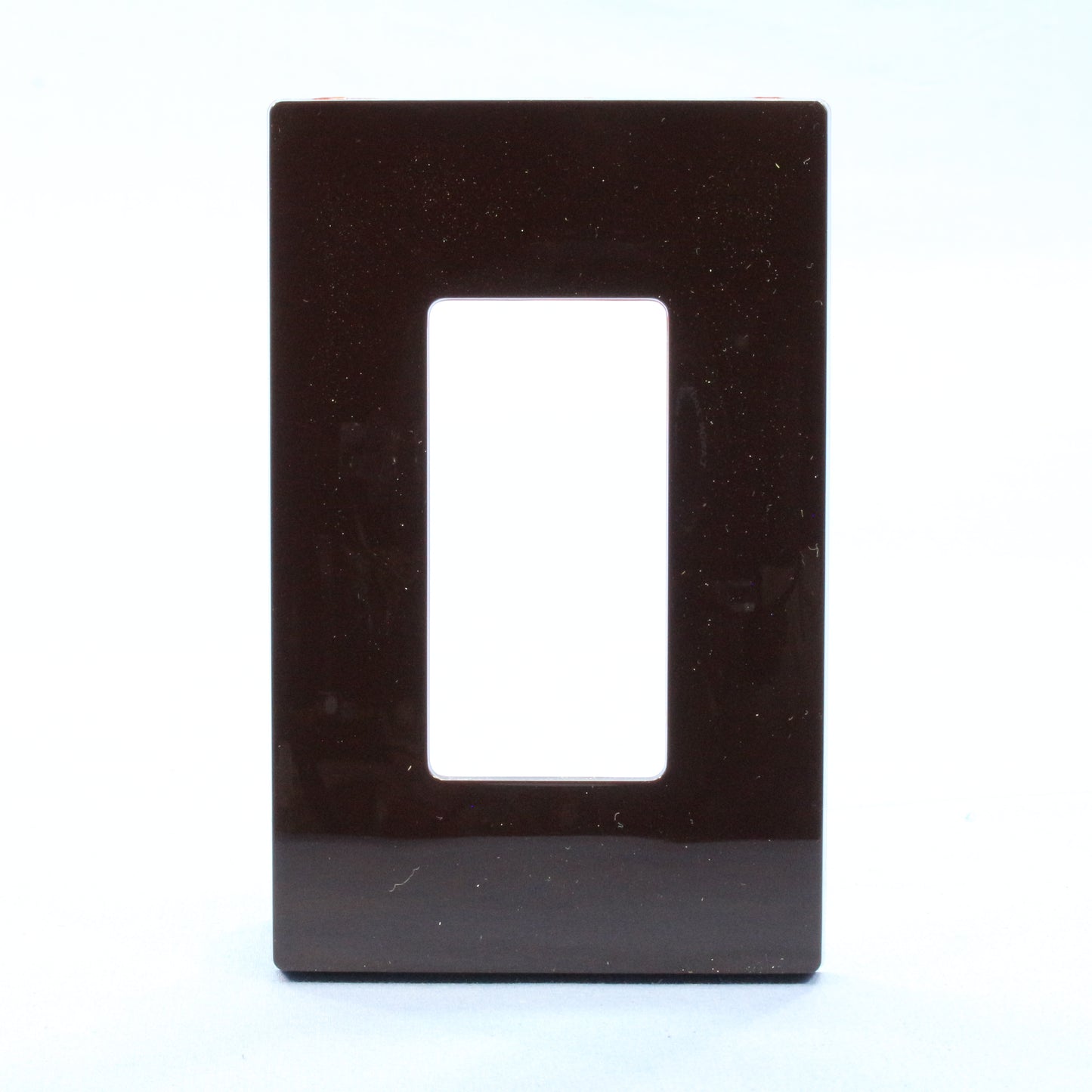 Leviton SJ26-S0 Brown 1-Gang Decora GFI Unbreakable Nylon Midway Screwless Cover