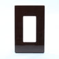 Leviton SJ26-S0 Brown 1-Gang Decora GFI Unbreakable Nylon Midway Screwless Cover