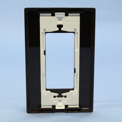 Leviton SJ26-S0 Brown 1-Gang Decora GFI Unbreakable Nylon Midway Screwless Cover