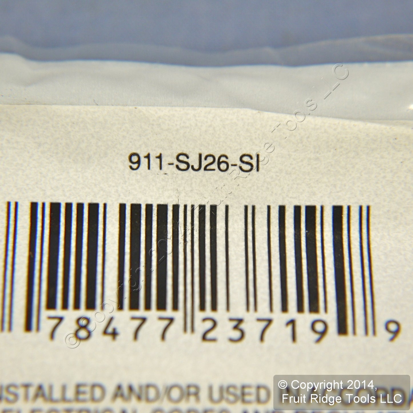 Leviton SJ26-SI Ivory 1-Gang Decora GFI Unbreakable Nylon Midway Screwless Cover