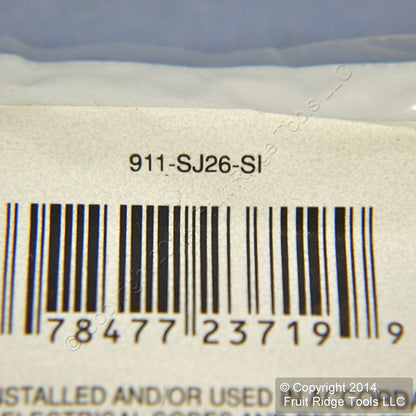 Leviton SJ26-SI Ivory 1-Gang Decora GFI Unbreakable Nylon Midway Screwless Cover