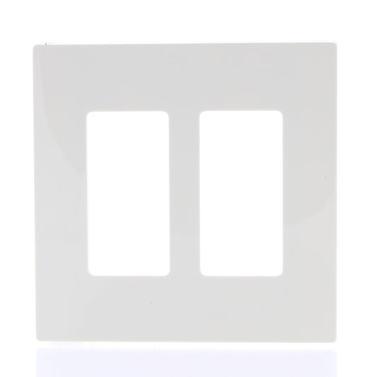 Leviton SJ262-SA Almond 2-Gang Midway Decora Screwless GFCI Wallplates 20-Pack