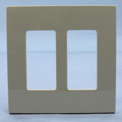 Leviton SJ262-SGY Gray 2-Gang Midway Decora Screwless Wallplate Gfci Cover 20pcs